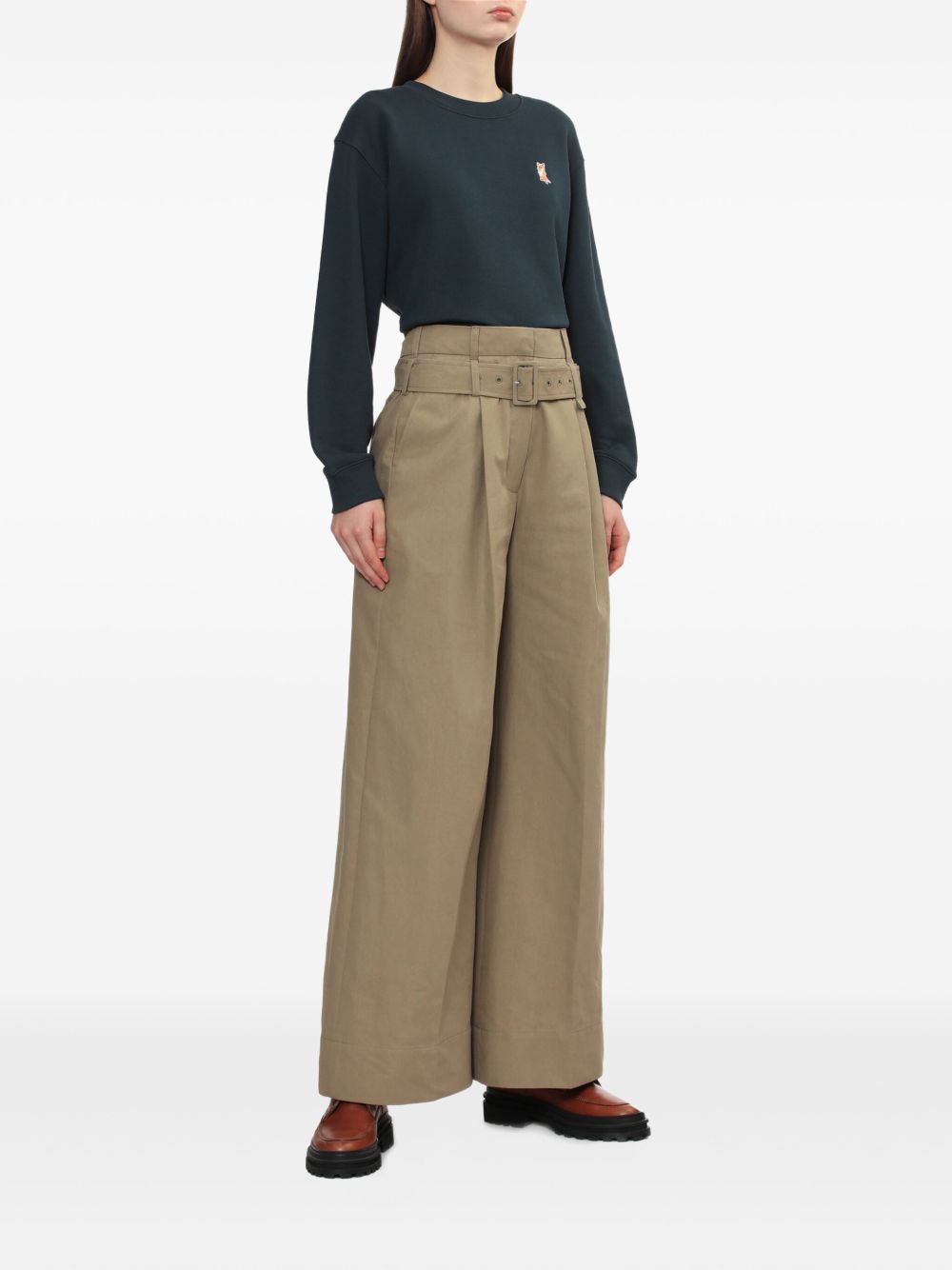 Maison Kitsune' Sweaters - Blue and green | fbfc8bd5de978476030d7f3a9c6ed12d92f67a22