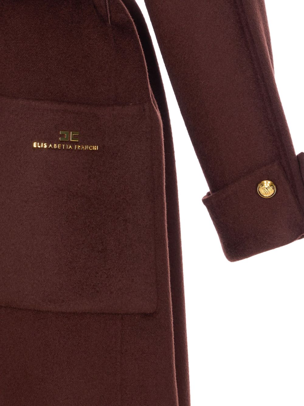 Elisabetta Franchi Coats - Brown | a3ae1acdfcfe131ab79d5252c091e66cc5fe6099