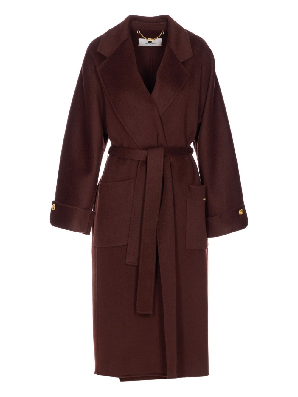 Elisabetta Franchi Coats - Brown | e841e417e7cd89211927e0f7d7b7c2d4eac7d7a8