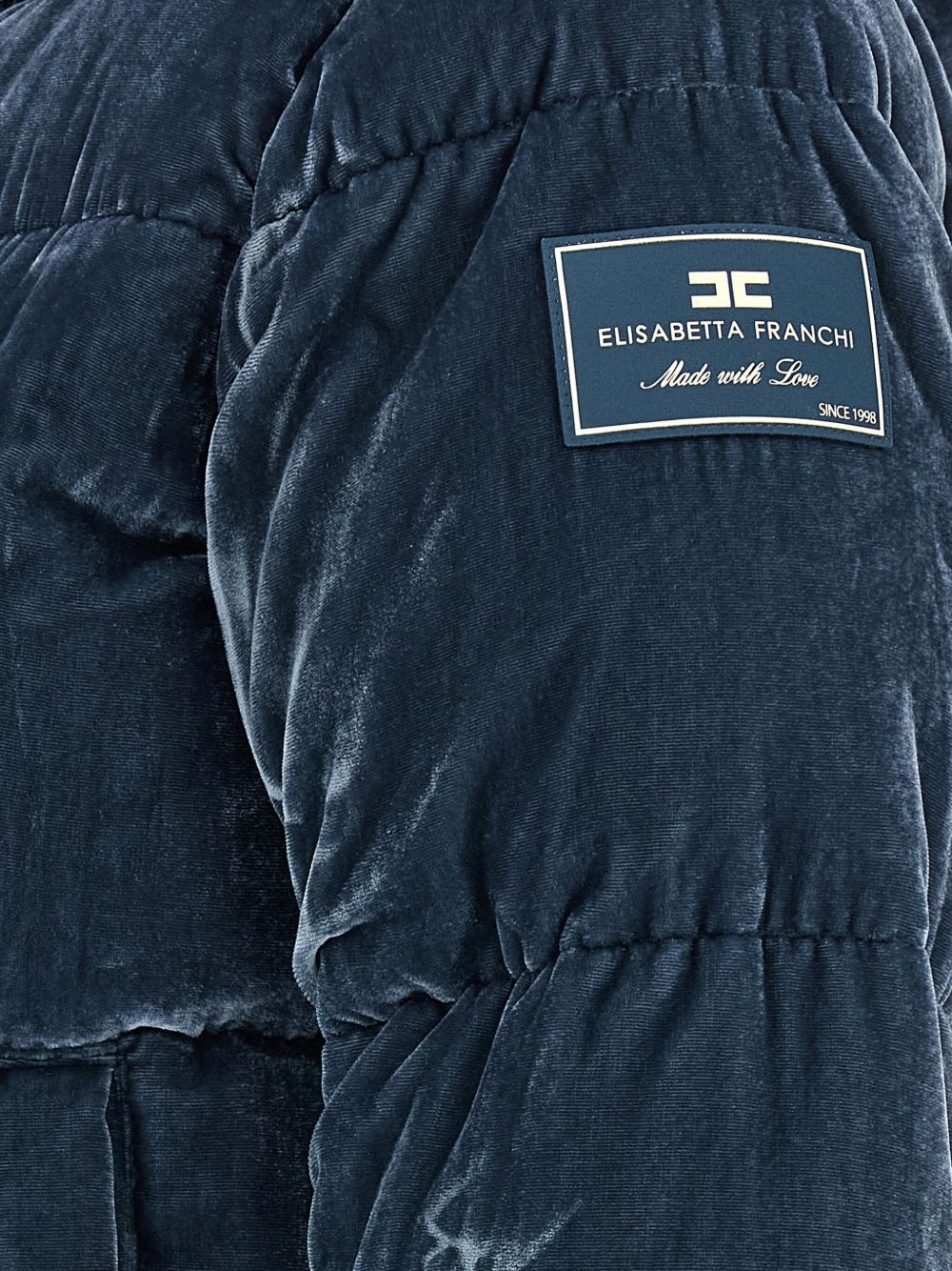 Elisabetta Franchi Coats - Blue and green | 13bd9e171ab89547d183a9f2e68cb445c46dd394