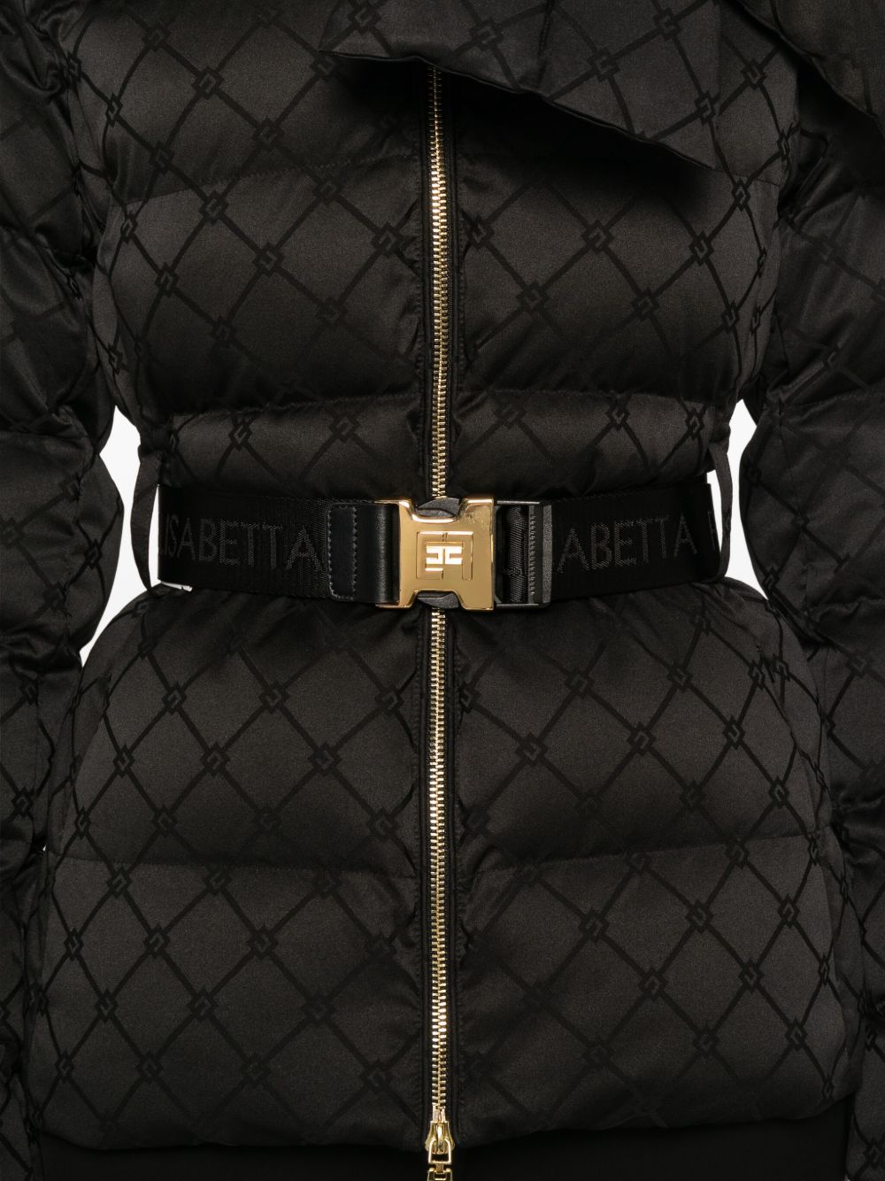 Elisabetta Franchi Coats - Blacks and greys | 8b2a725a0e991b99141d8a4895ed1c4d35bde63c