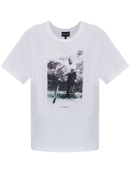 T-Shirt With Giorgio Armani Print