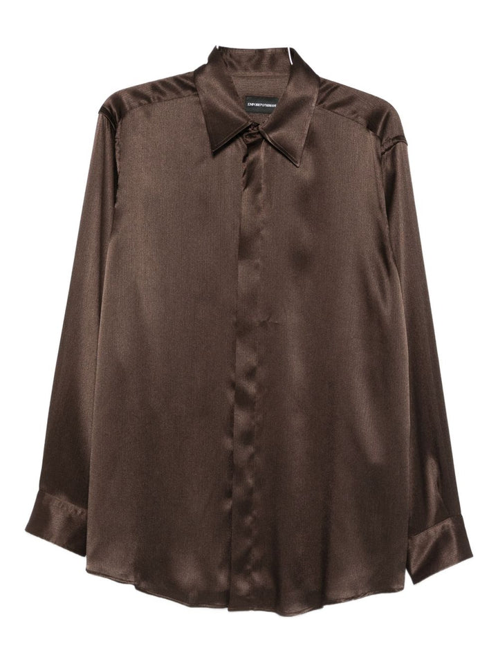 Emporio Armani Shirts - Brown | 7f41933b5f6659c22f39617915e9098620b23ab7