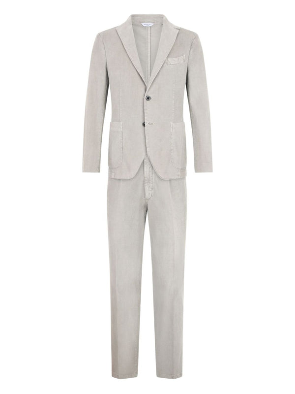 Cotton Single-Breasted Suit