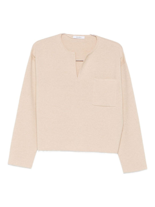 V-Neck Sweater In Cashmere Wool