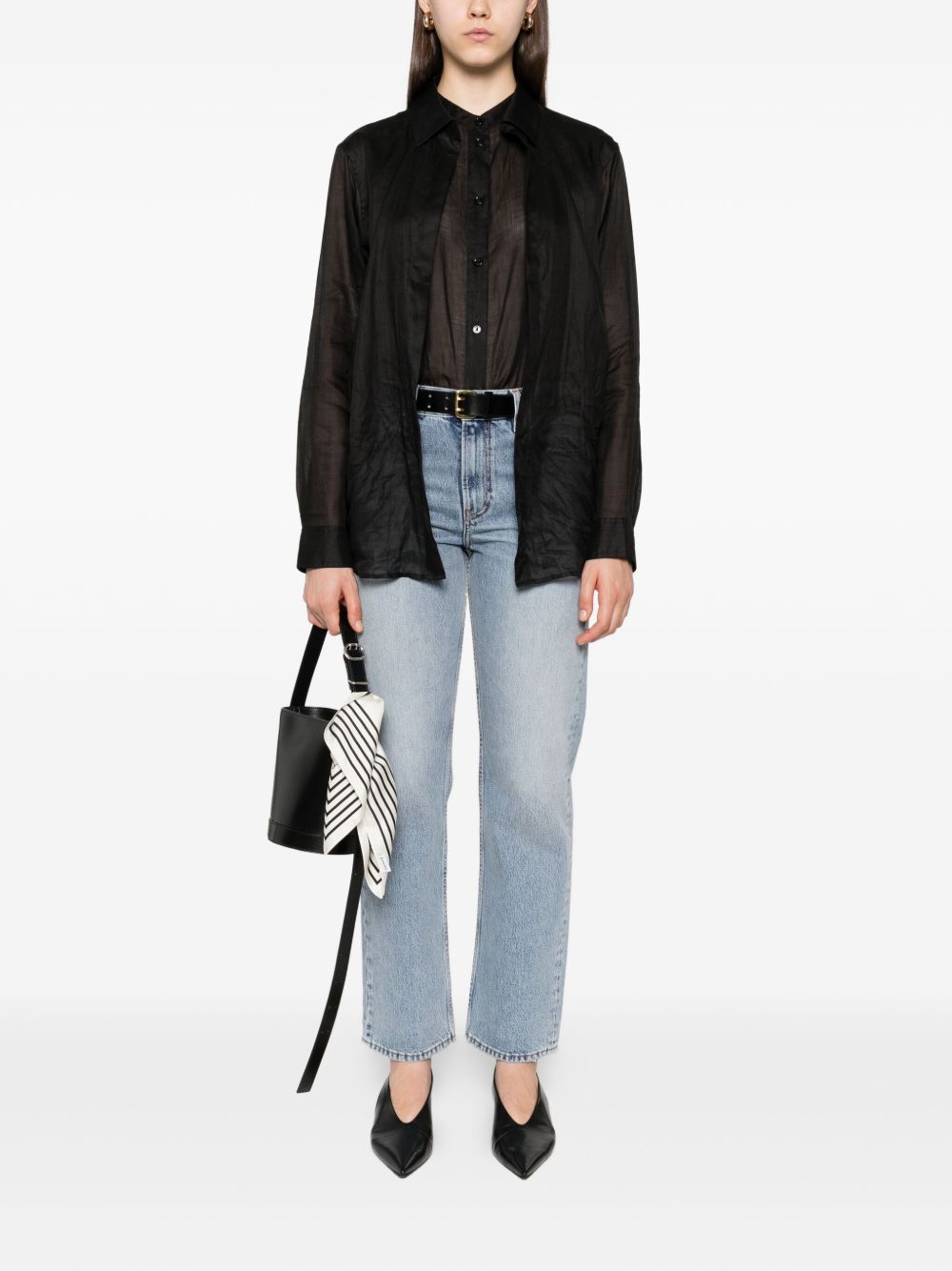 Toteme Pre Jeans - Blue and green | f7d268ddc4a2f40b8928ff3ffd53acd69632df14