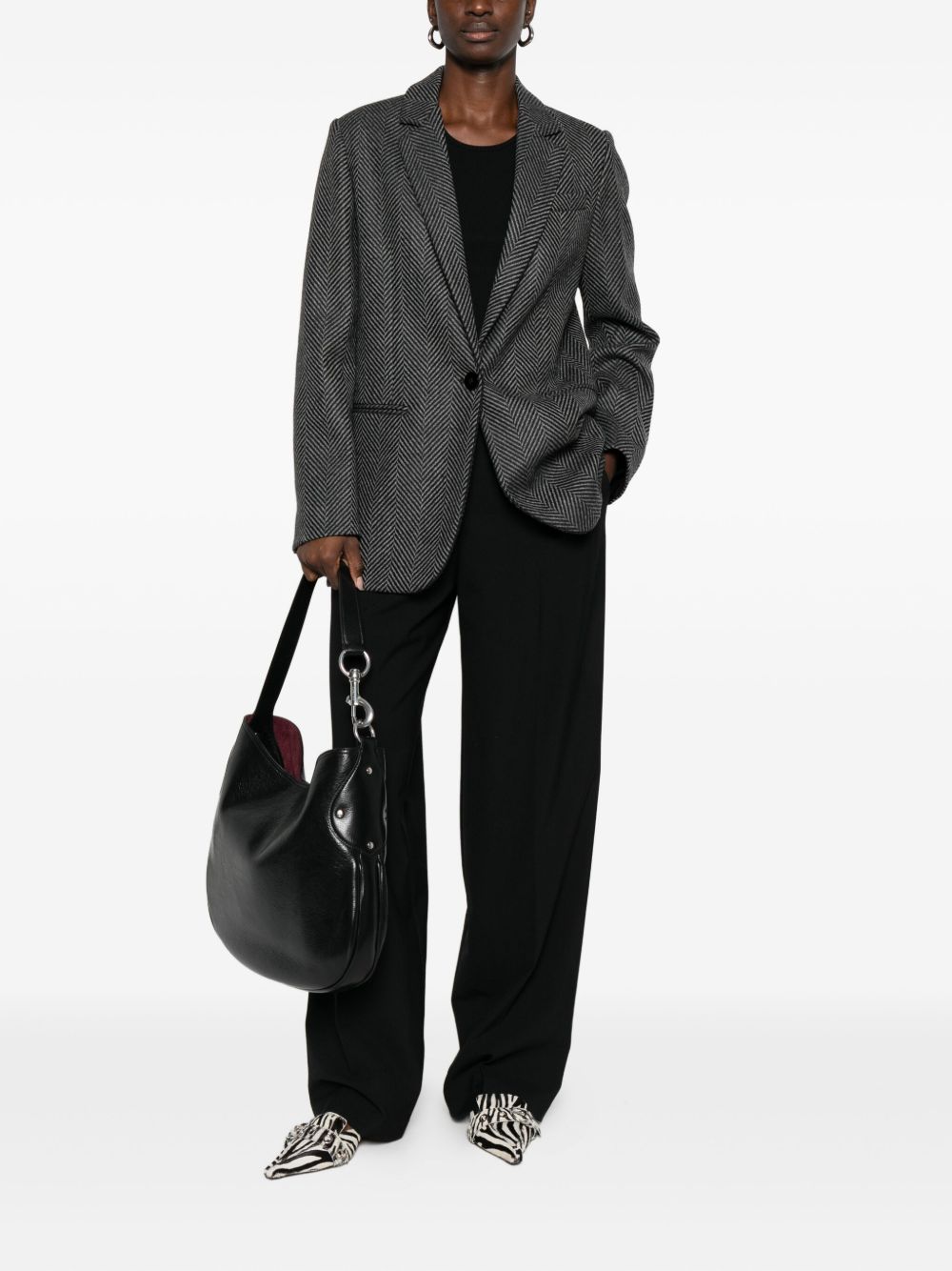 Forte Forte Trousers - Blacks and greys | edeee8e2d2cbec23a1a6dc599e9d89b9d12d1511