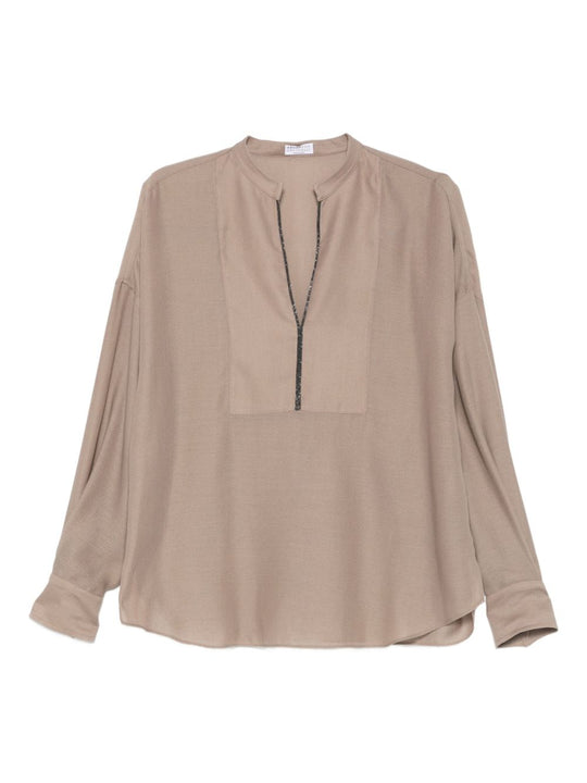 V-Necked Blouse