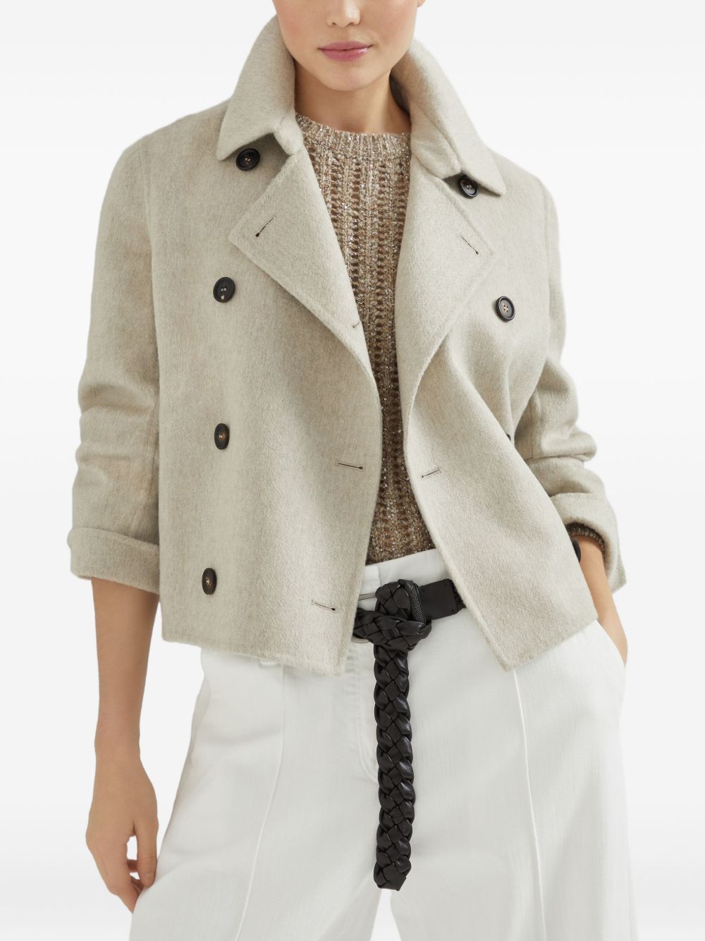 Brunello Cucinelli Coats - Light and natural | 4108bbbadd958bf74e63da462ba7165da74781af