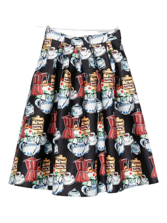 Printed Midi Skirt