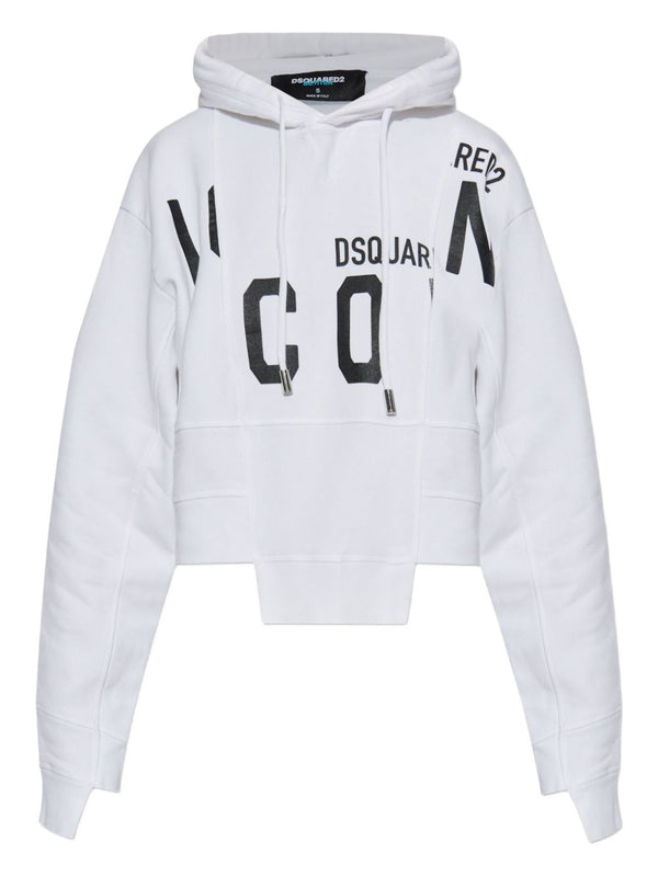Cotton Cropped Hoodie