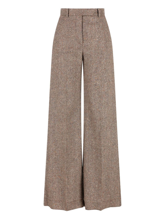 Wool Wide-Leg Trousers