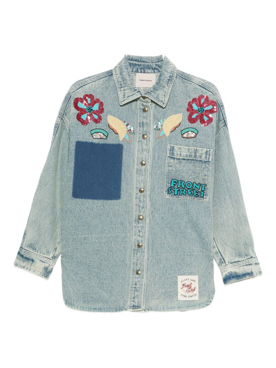 Patchwork Denim Shirt