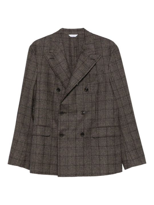 Wool Blend Double-Breasted Jacket