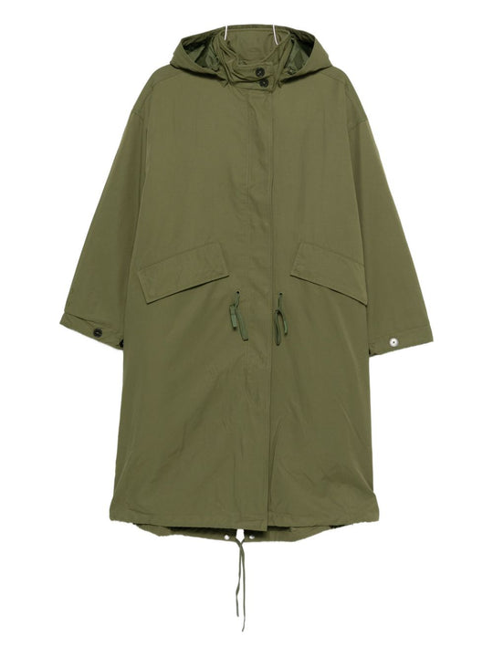 Cotton And Nylon Parka Coat