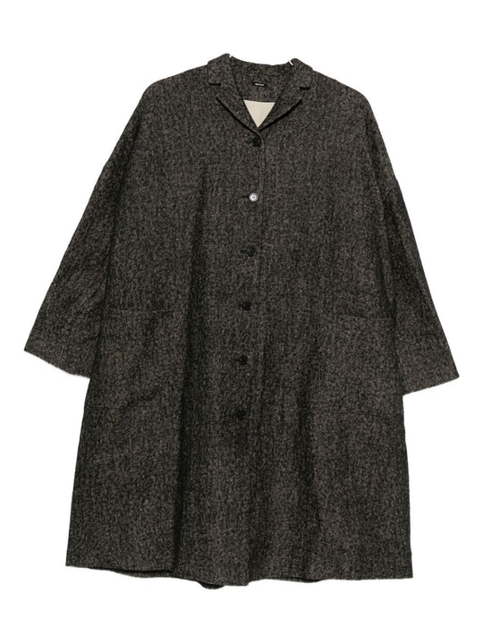 Wool Single-Breasted Coat