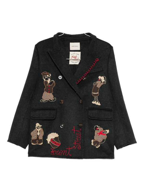 Veste croisée en laine