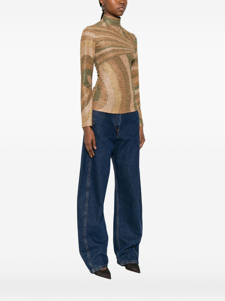 Pucci Top - Brown | 3ce535beba3506237fb8c28d36d750f057229160