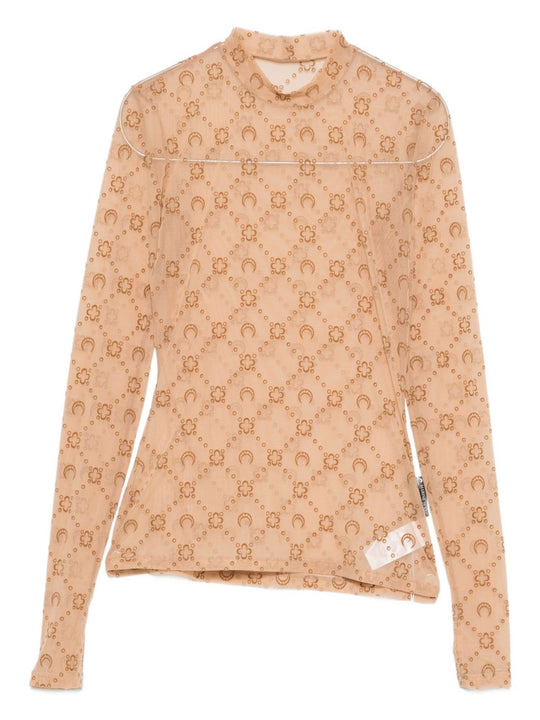 Monogram High-Neck Top