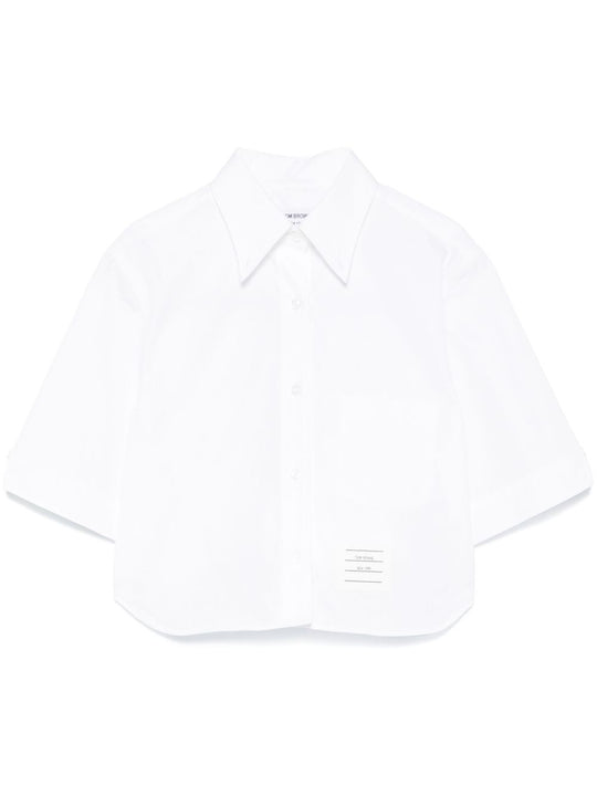 Cotton Cropped Shirt