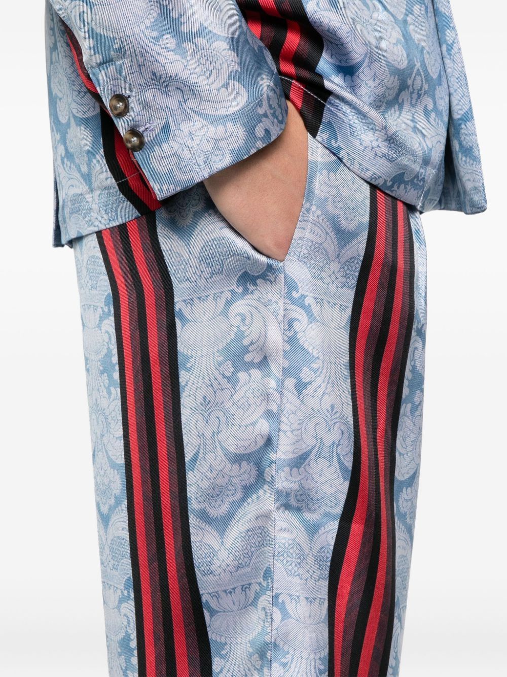 Pierre Louis Mascia Trousers - Blue and green | c3e1a2ec0cc321810f1225760f62eac189273d54