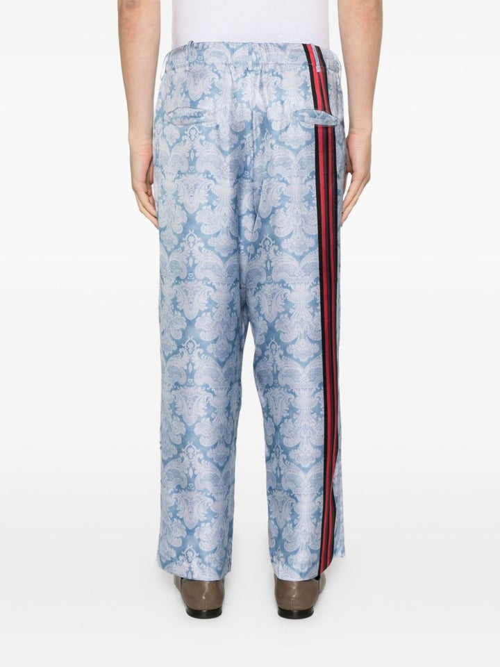 Pierre Louis Mascia Trousers - Blue and green | 05287ddd6c271e34e76fd63f36ffae4279dc1e07