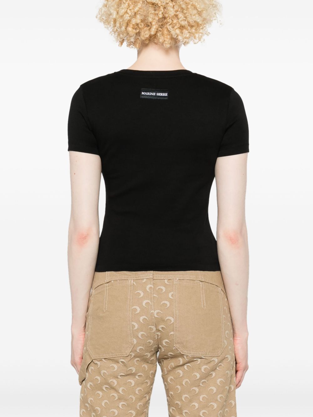 Marine Serre T-shirts and Polos - Blacks and greys | 45280f64238d97807ed97a5e5f850c74813e6d79