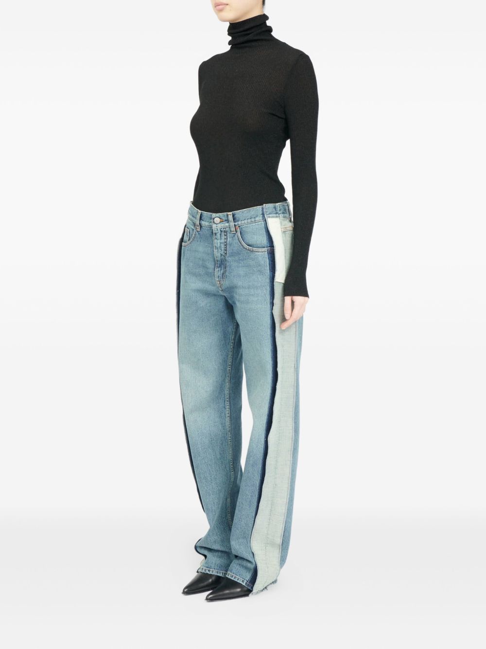 Mm6 Maison Margiela Jeans - Blue and green | 0cd475bd7d1b6829daad556854ca32c9169b0b43