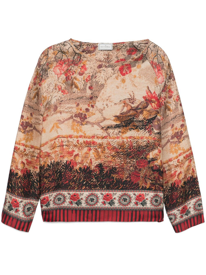 Pierre Louis Mascia Top - Brown | 83e475f91a1ff2fd369c53ae595e53753514e4e0