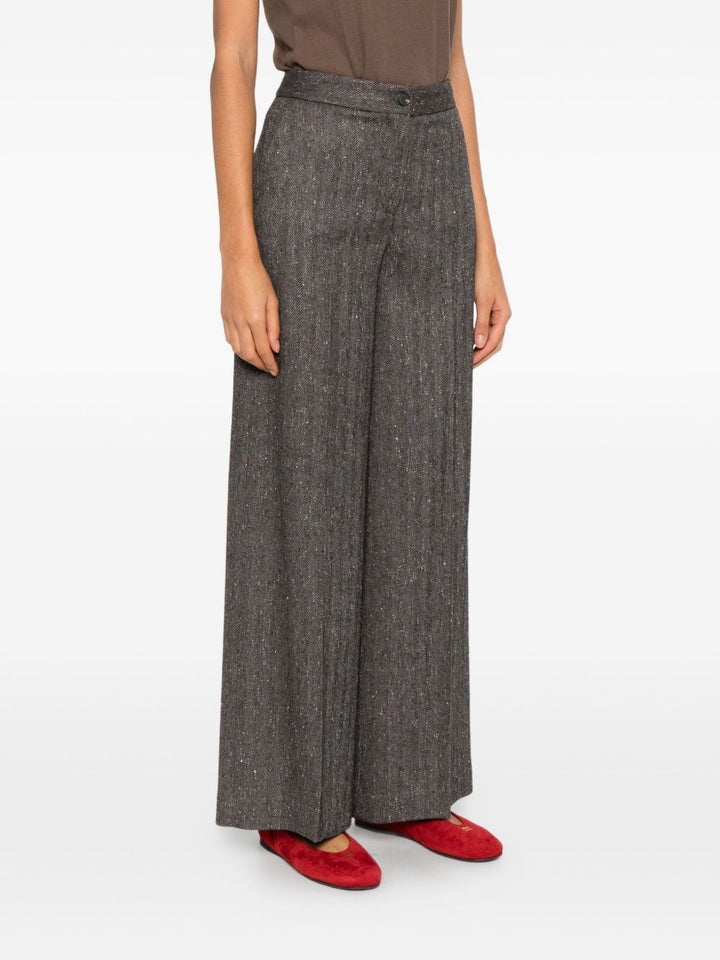 Via Masini 80 Trousers - Brown | e385a790ddbce2f7e441f0edf1af79a822f913b3