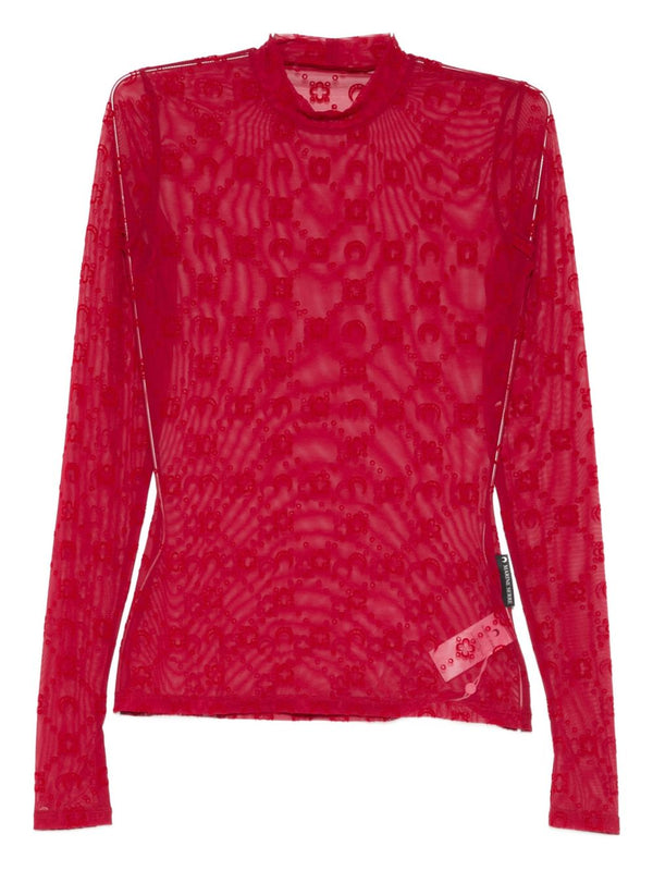 Monogram High-Neck Top