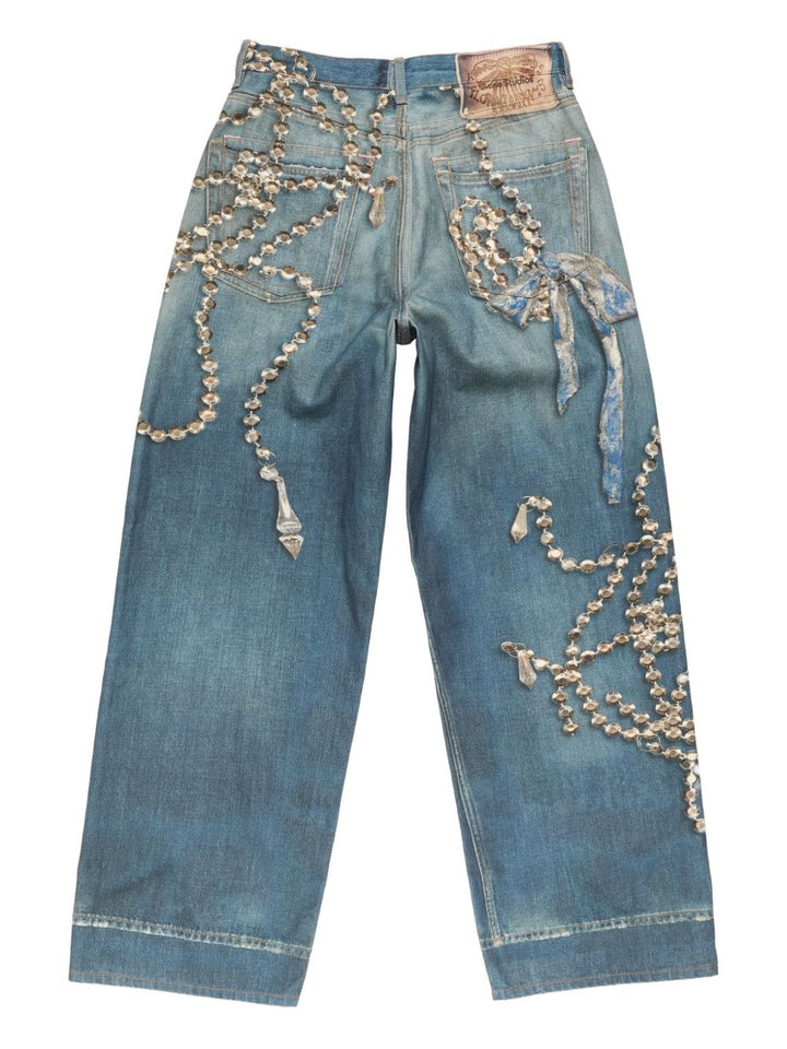Acne Studios Jeans - Blue and green | 29d27c64bda60355b7d823db636766213b3cb29e