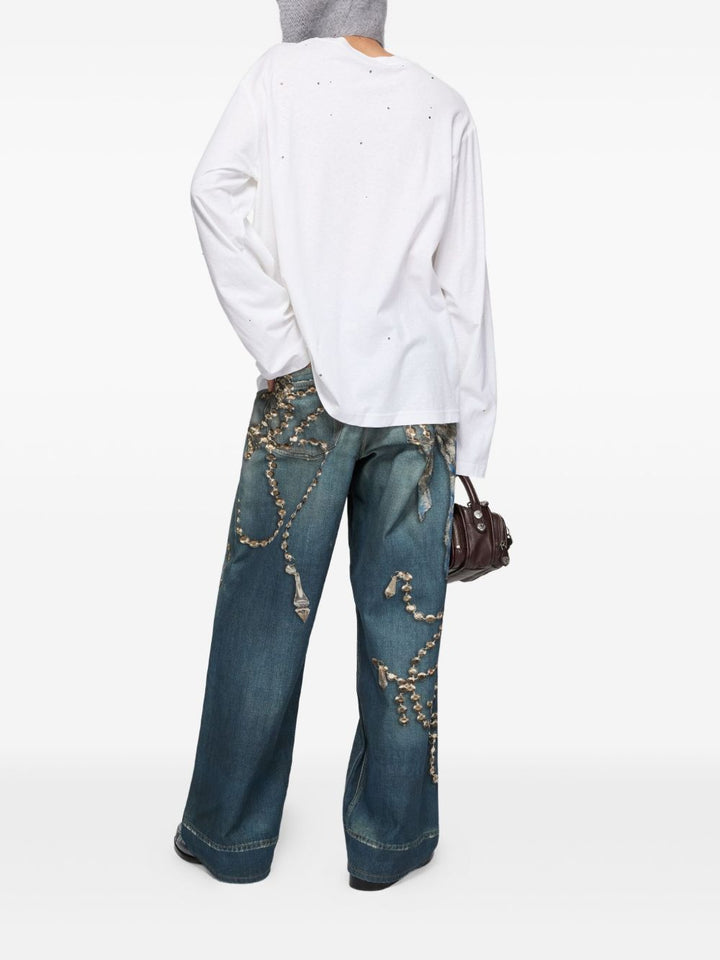 Acne Studios Jeans - Blue and green | caad2c4b1f021b97c7982c0daf27581f877da471