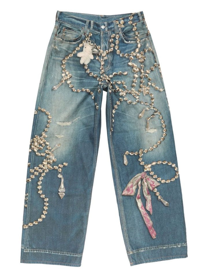 Acne Studios Jeans - Blue and green | fff76c4add577b2f14032f2be8359ab673b10fee