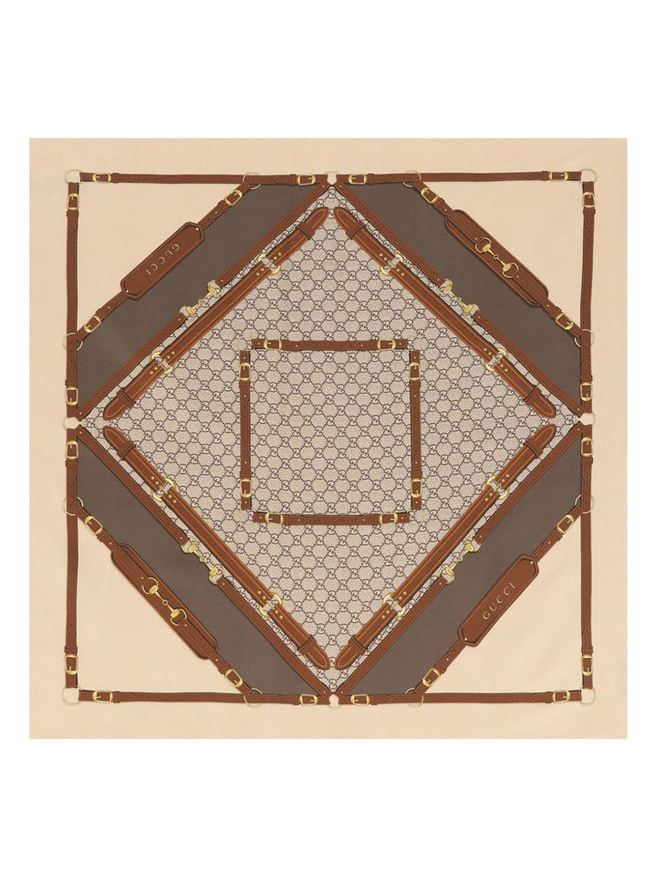 Gucci Scarfs - Brown | 1adc160f1bf7c1e27e95178df534eff1eef657d6