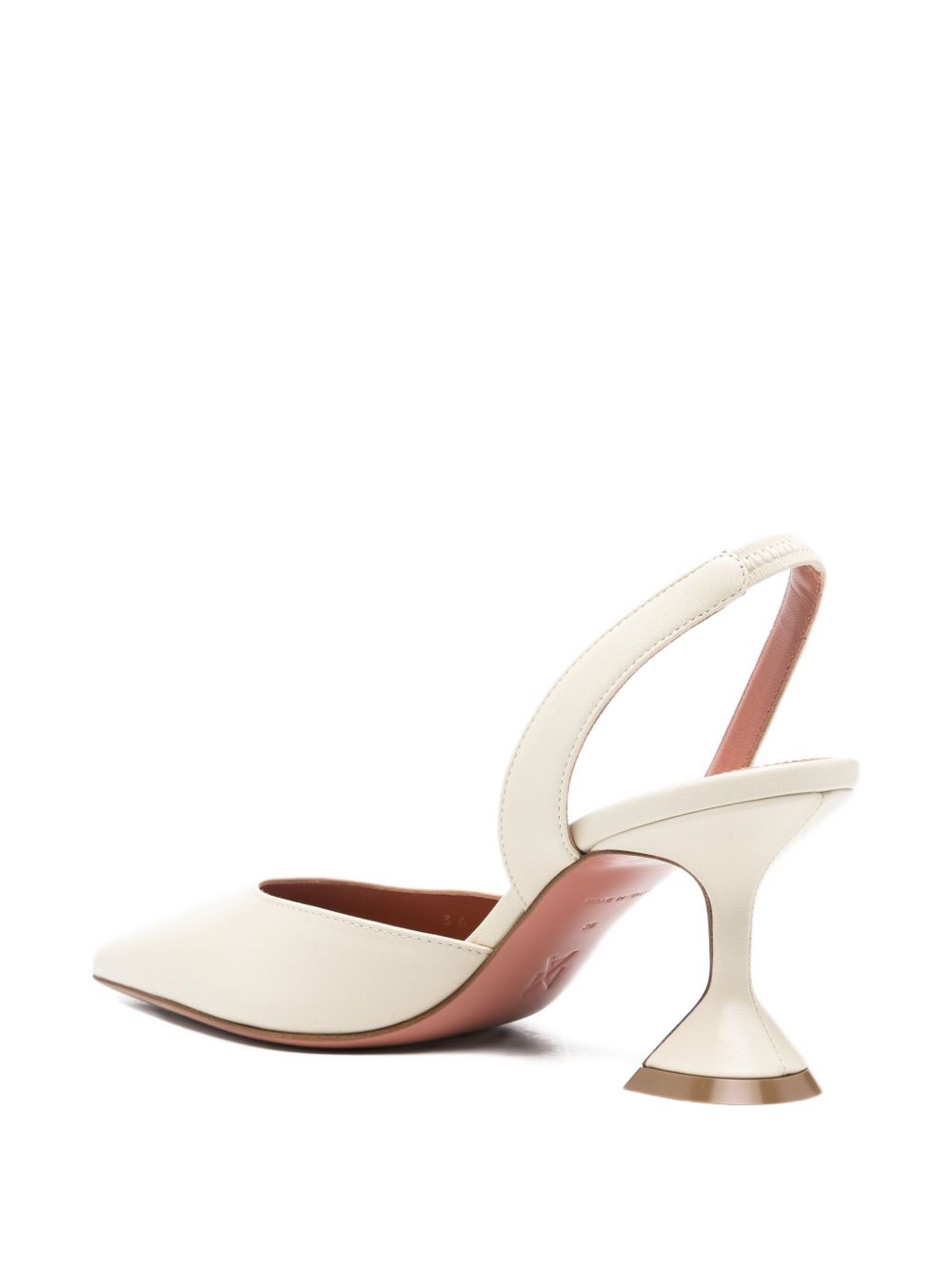 Amina Muaddi With Heel - Light and natural | 8758a83d806298b7d96e8fe83585ccbe97c3e61a