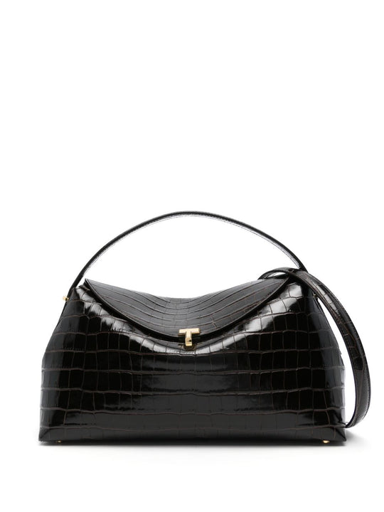 T-Lock Leather Handbag