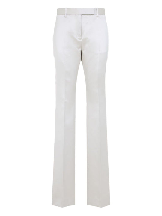 Cotton And Silk Blend Trousers