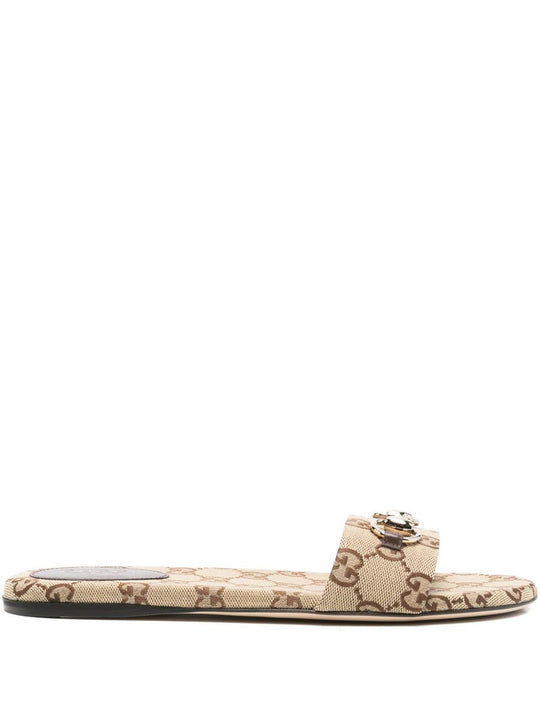 Gg Motif Slide Sandals