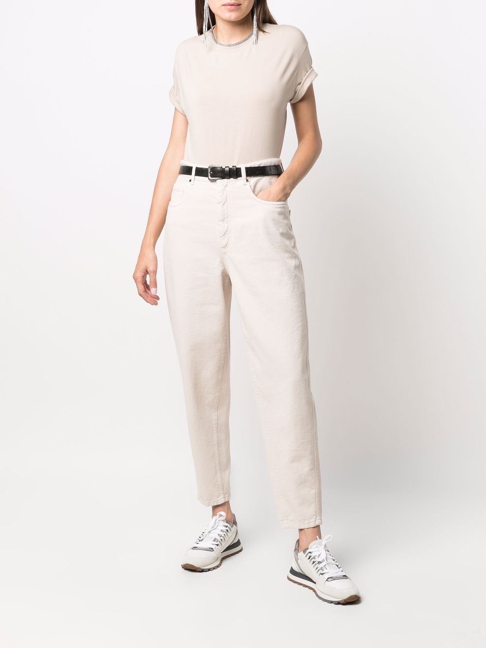 Brunello Cucinelli T-shirts and Polos - Light and natural | 7d341edfb8772ee00d7d3880ee6489f545db896c