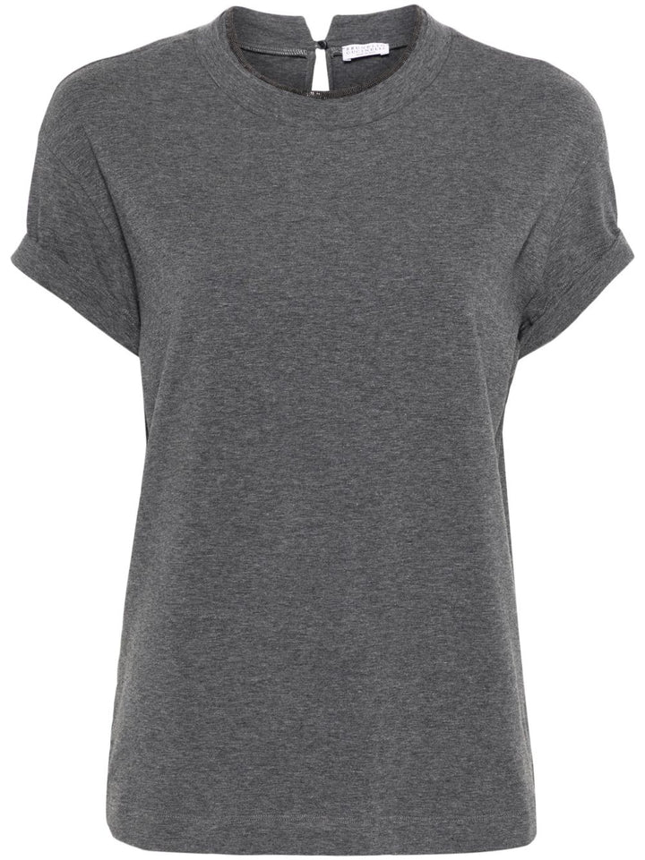 Brunello Cucinelli T-shirts and Polos - Blacks and greys | 3eec3301b4c35f494b448cdcc5fee41619f0ae08