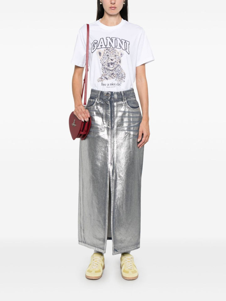 Ganni T-shirts and Polos - Light and natural | 4a7485170b1d0e0ab0f8a795d6eef4584ad019d0