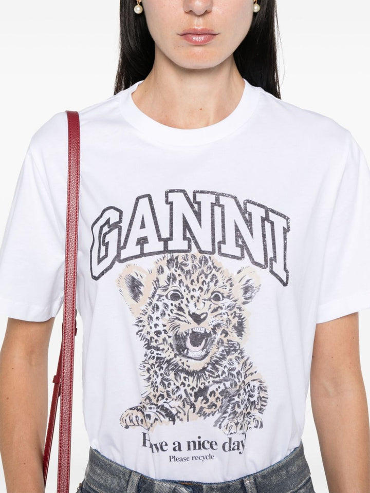 Ganni T-shirts and Polos - Light and natural | 8dbc28dd8bc92f6e98a6e6b915e40b08c05bb38c