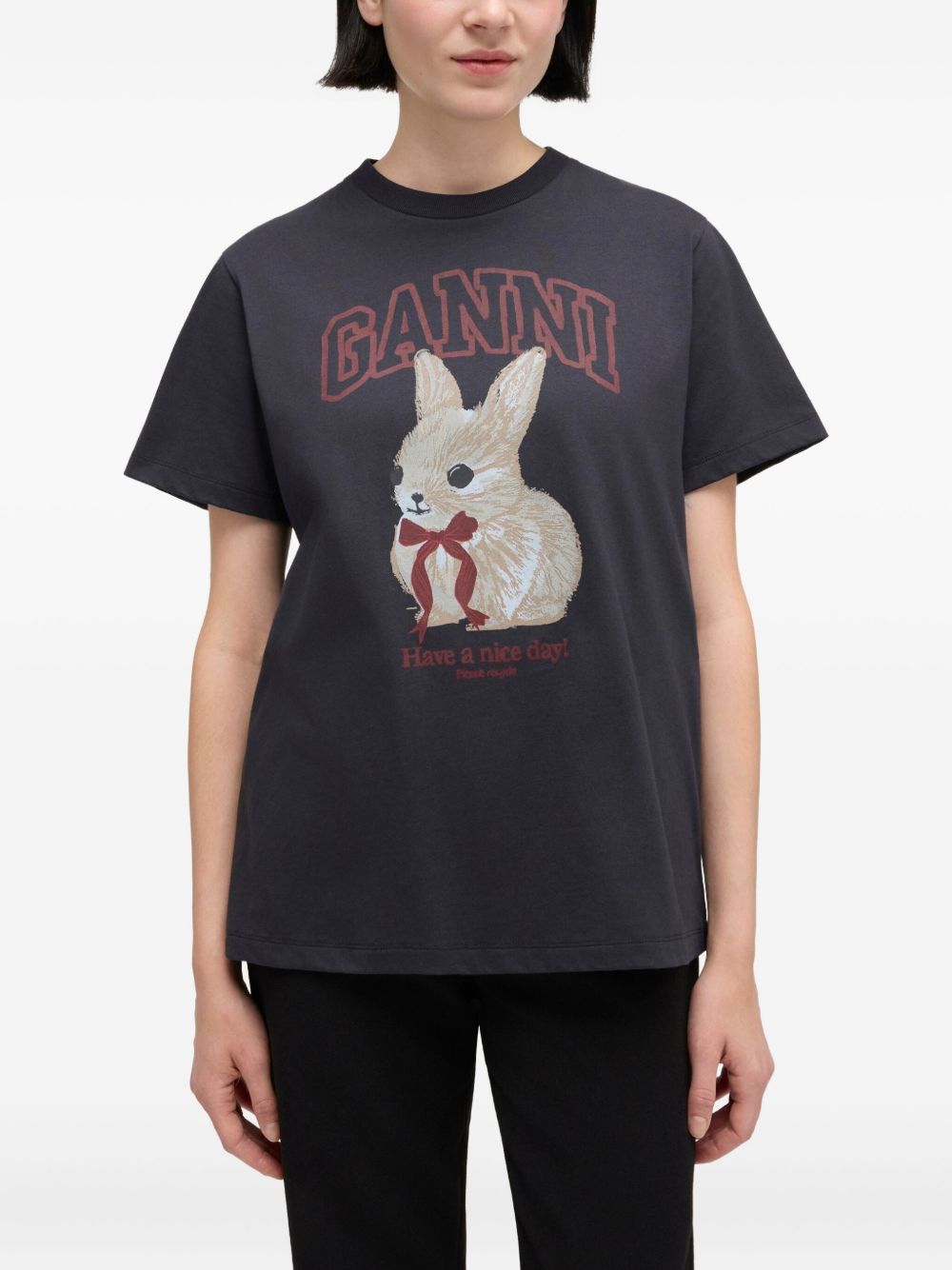Ganni T-shirts and Polos - Blacks and greys | ac24d9fde1371719754810ff8590f47333ae5155