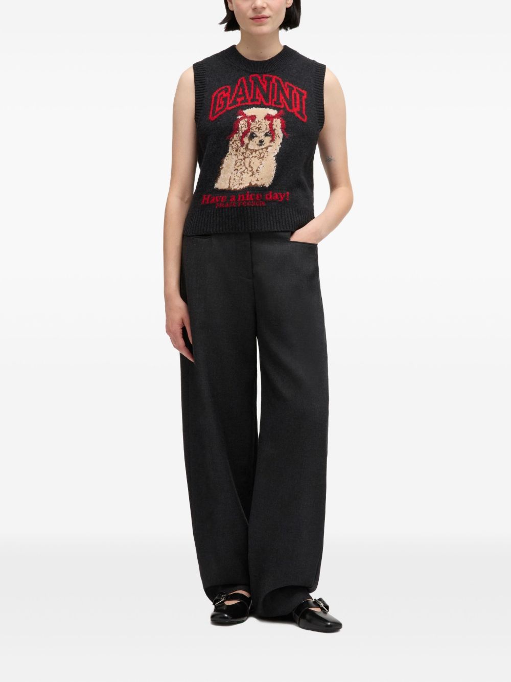 Ganni Sweaters - Blacks and greys | 54b235abe10f7944941ded71219fb4f9f180653d