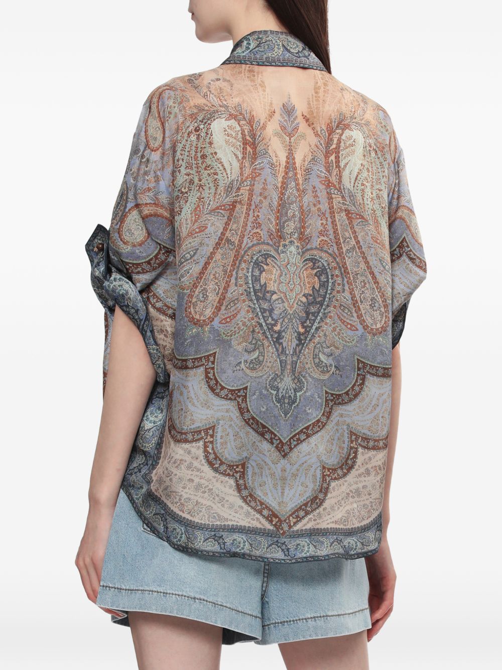 Zimmermann Shirts - Blue and green | 6ba3c02828a6ccb1388f547c5b81a8f7316c0e12