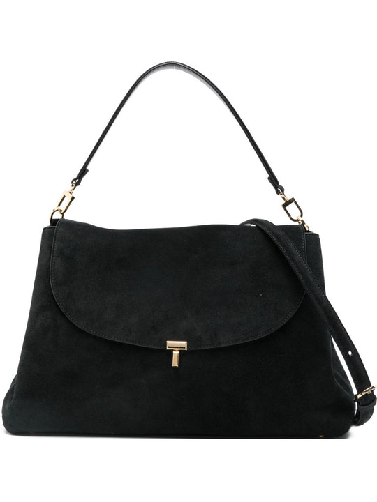 T-Lock Suede Leather Tote Bag