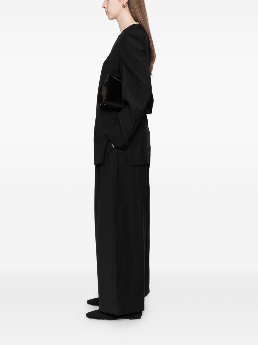 Toteme Pre Trousers - Blacks and greys | 349527ef30eed3dc3c6f1805987ddcc11d970317