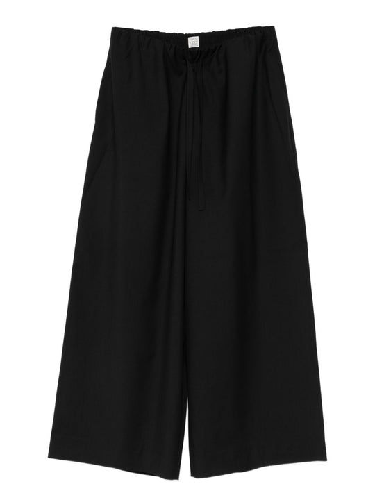 Wool Drawstring Trousers