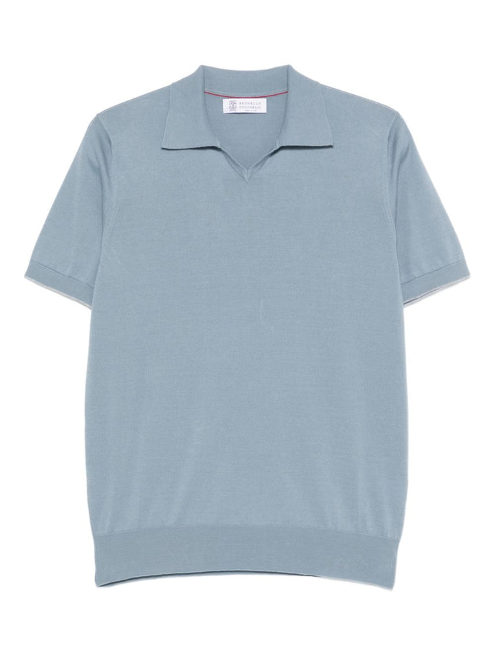Brunello Cucinelli T-shirts and Polos - Blue and green | dca1addc3cd4f83e32df3069202f58ec8dda6362